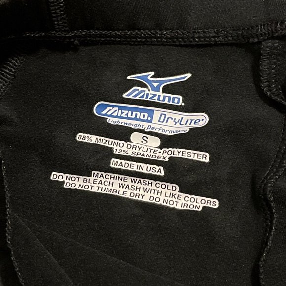 Women's Mizuno Volleyball Shorts SZ Small Black White Mesh Panel Lightweight NWT - Picture 6 of 11